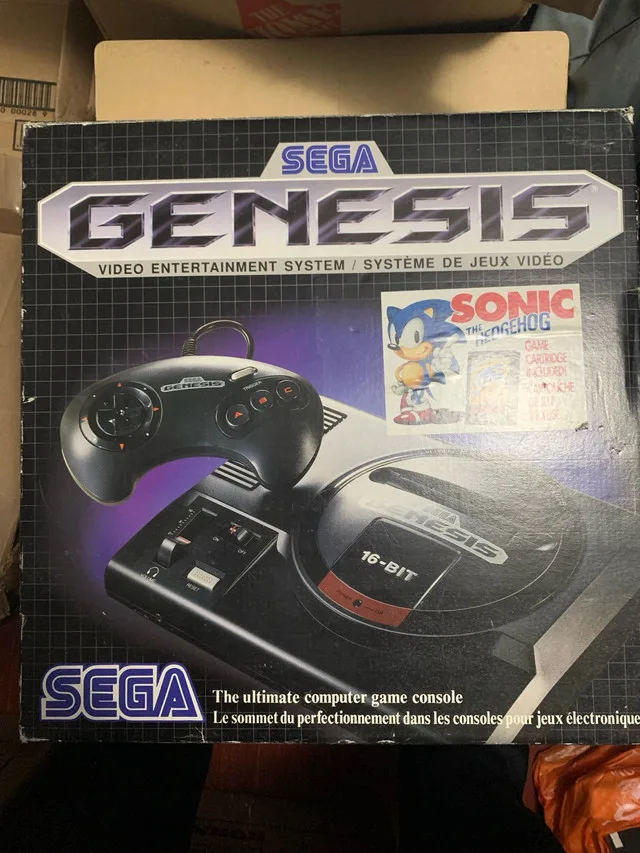 Sega Genesis Console w/ Box, Games & Light Gun thumbnail