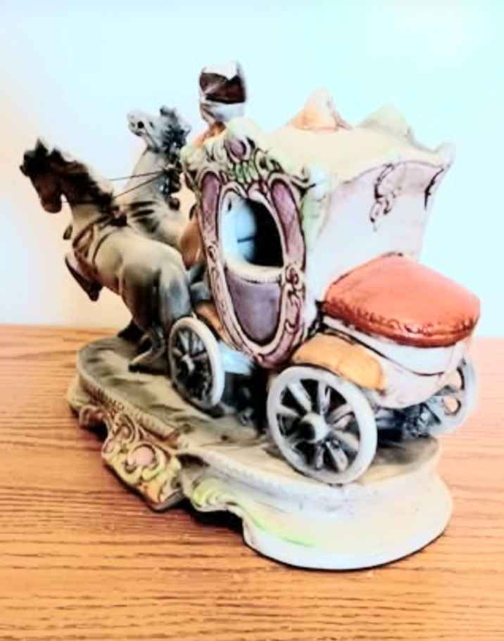 Unique 1940s German Carl Schneider Porcelain Carriage - photo 2