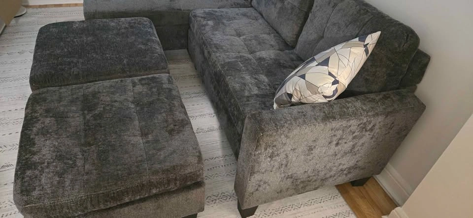 3-Seater Modular Sectional Sofa - Dark Gray - NEW - photo 5