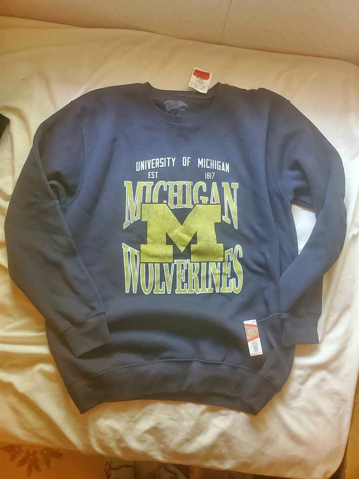 NEW Michigan Hoodie, Large