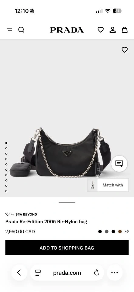 Authentic Prada Re-Edition 2005 Re-Nylon Bag - photo 5