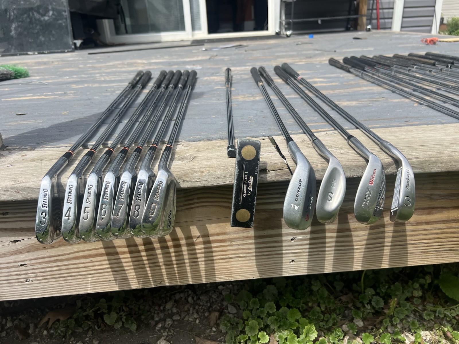 Vintage Golf Club Set Persimmon Woods Irons Putters & Burton Gol - photo 2