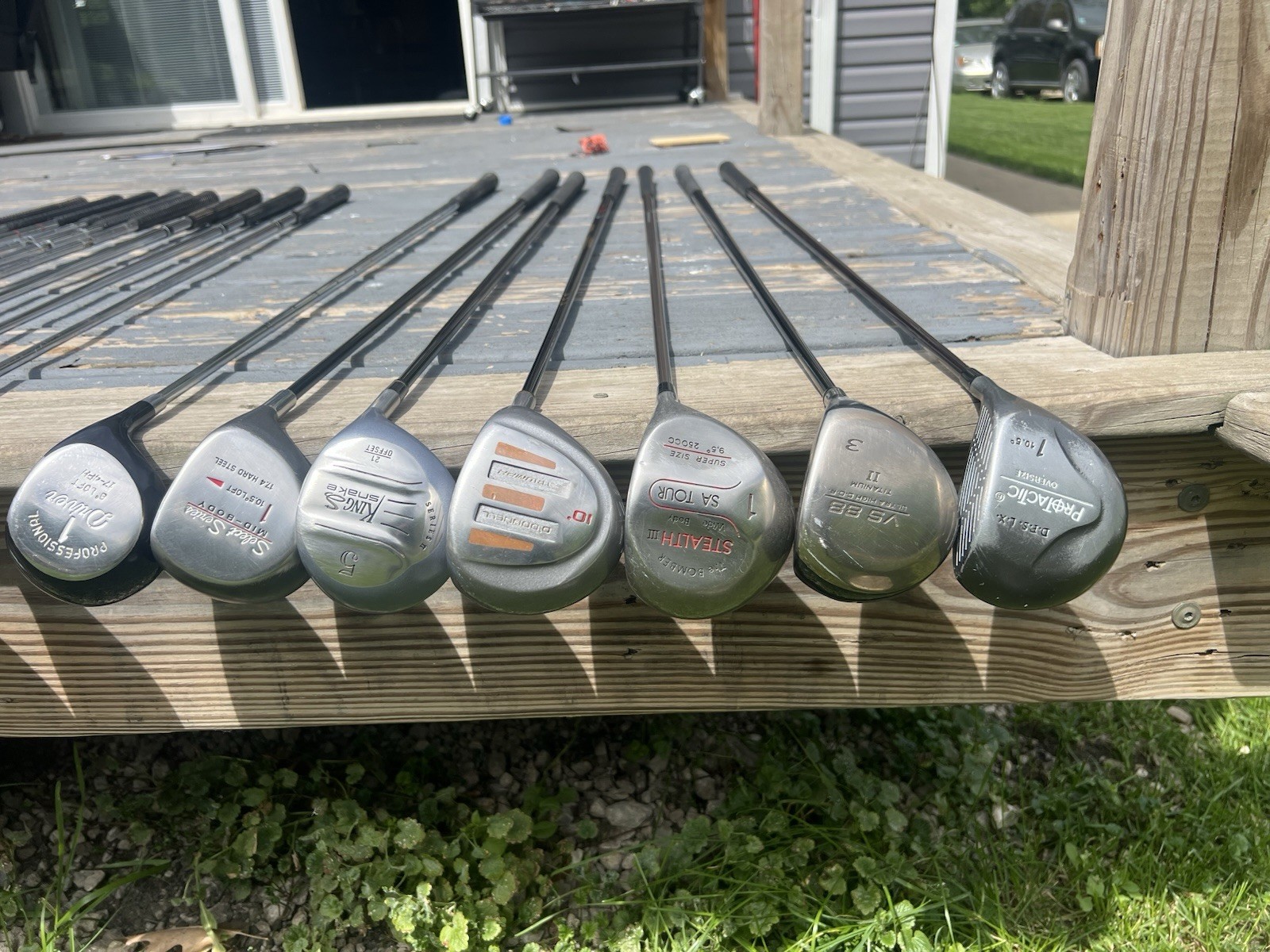 Vintage Golf Club Set Persimmon Woods Irons Putters & Burton Gol - photo 4