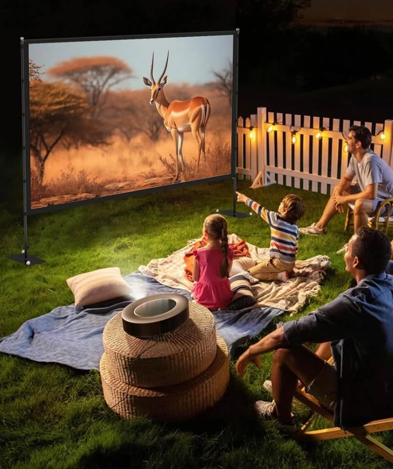 STWUI 100-Inch Portable Projector Screen with Stand - photo 2