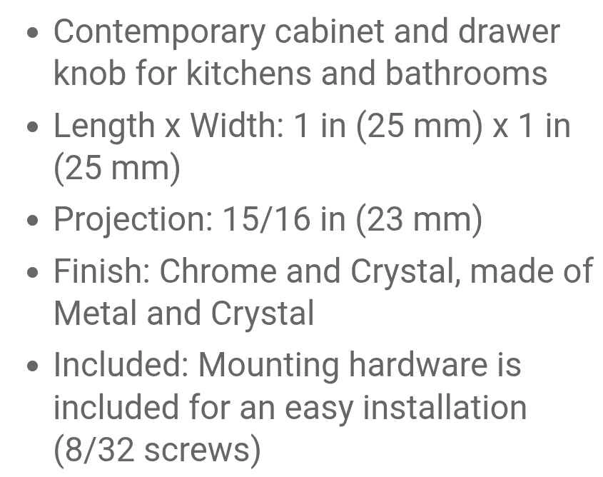Chrome and Crystal Knobs and Pulls (4) - photo 5