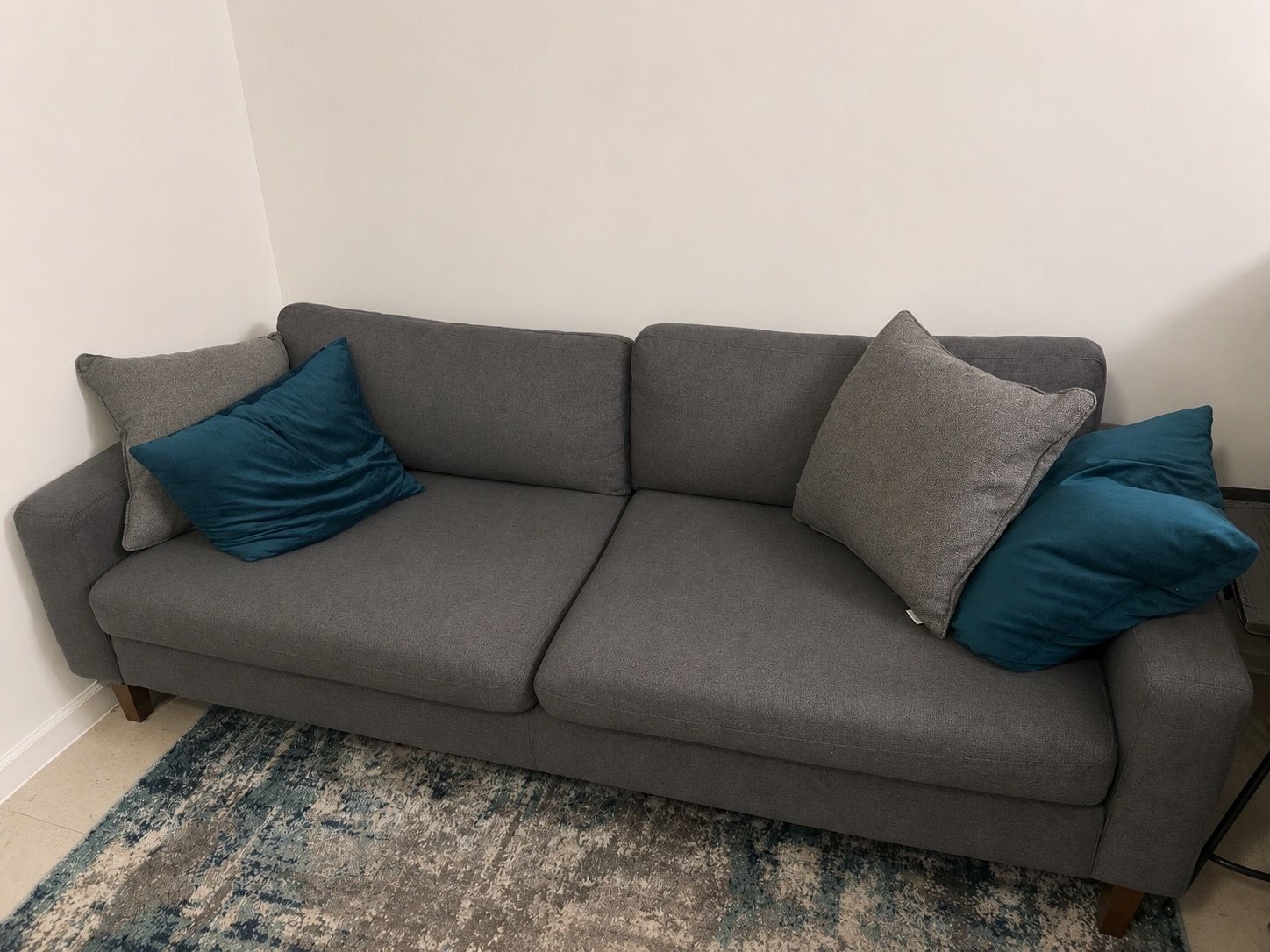 Grey wayfair 2 seater sofa/couch for sale - photo 2