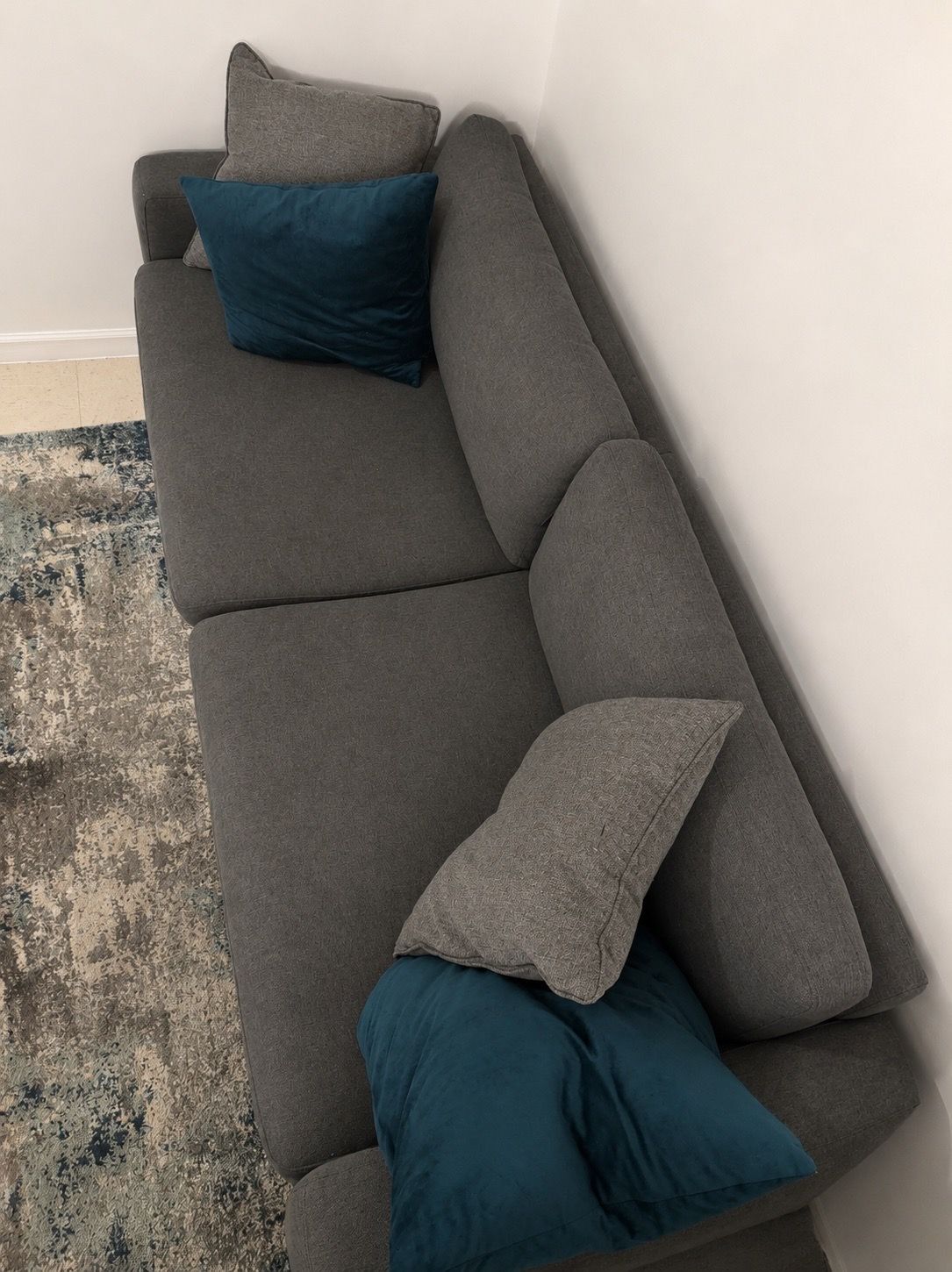 Grey wayfair 2 seater sofa/couch for sale - photo 3
