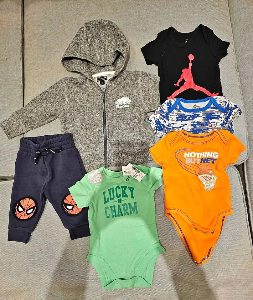 EUC 3-6 Months Boy Roots/Nike/Reebok Lot