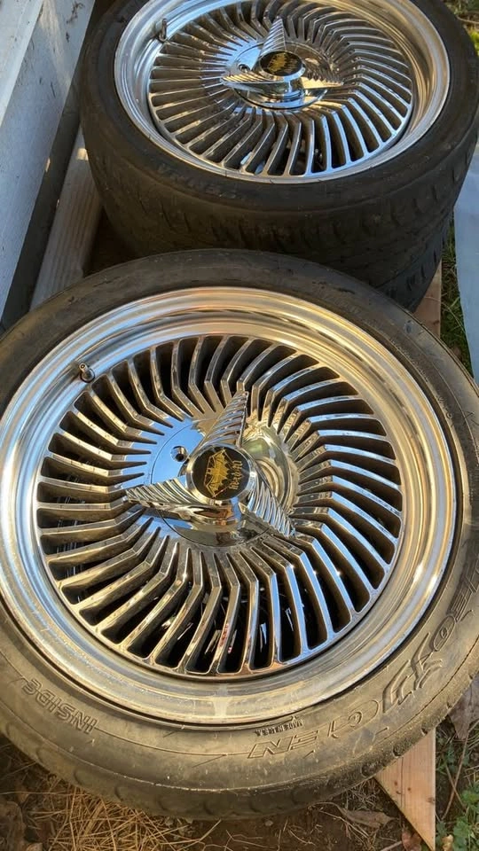 17 x 7 5x114.3mm rare work carving head 40s - photo 2