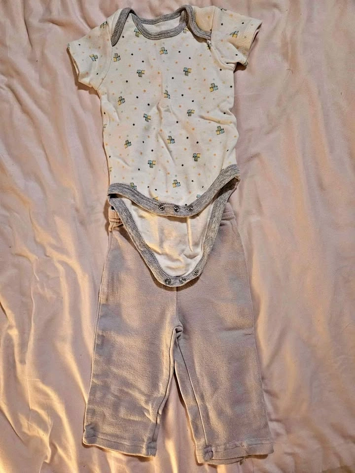 0-3 Months Baby Boy 2-piece Summer Outfit