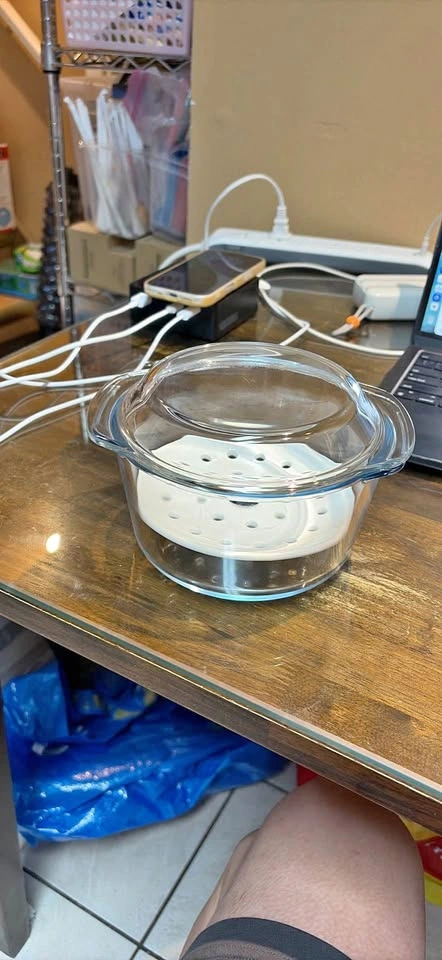 Glass Microwave Steamer Pot