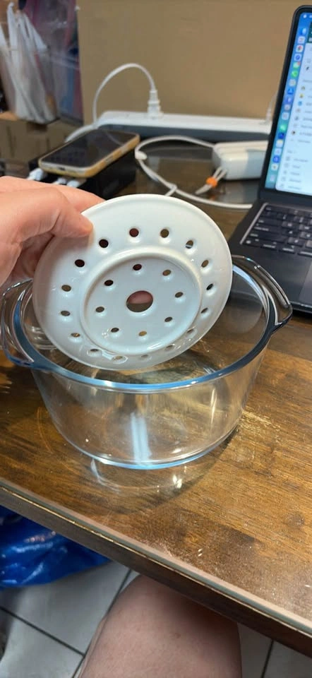 Glass Microwave Steamer Pot - photo 3