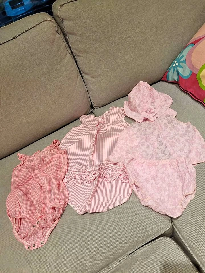 18 Months Girls Summer Dresses and Romper Lot