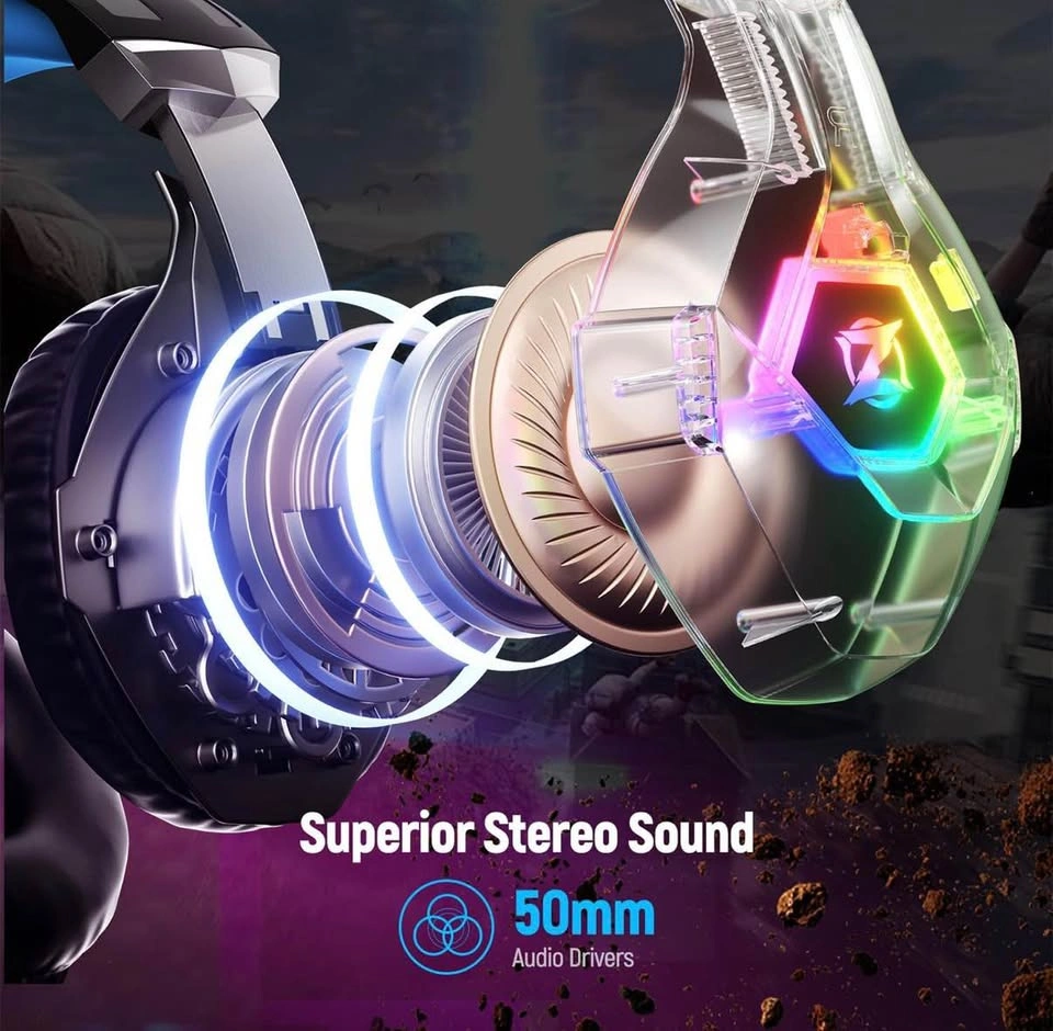 BRAND NEW Ozeino Gaming Headset with RGB Lights - photo 3