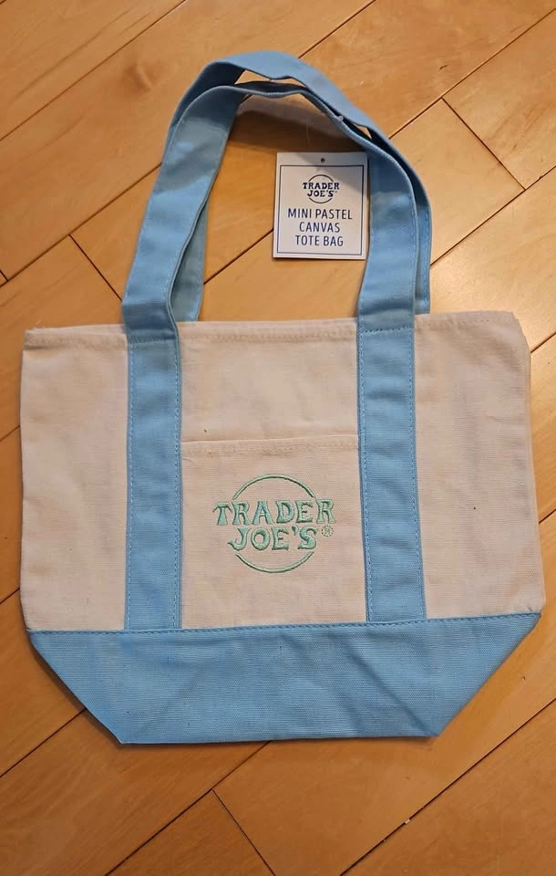 BNWT Trader Joe's Pastel Mini Totes - photo 2