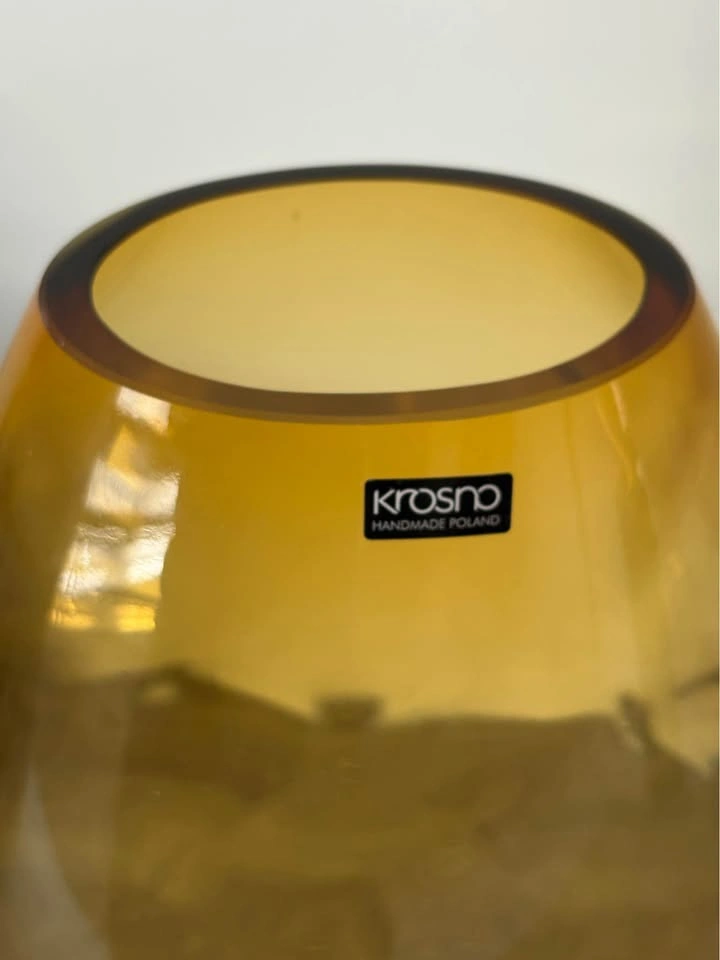 Krosno Amber Glass Vase - photo 2