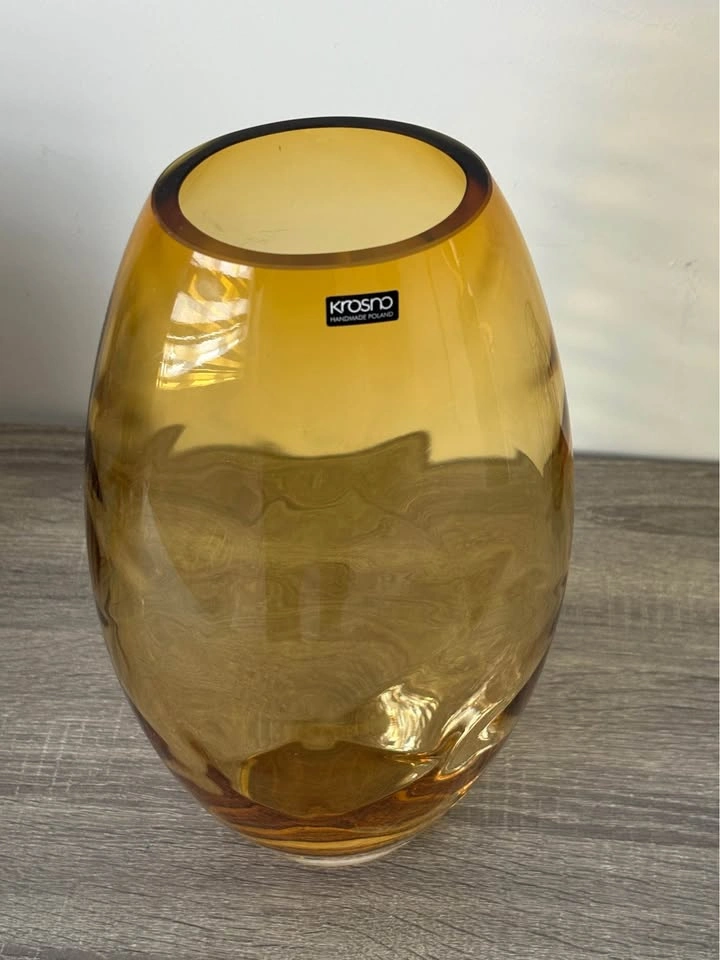 Krosno Amber Glass Vase - photo 3