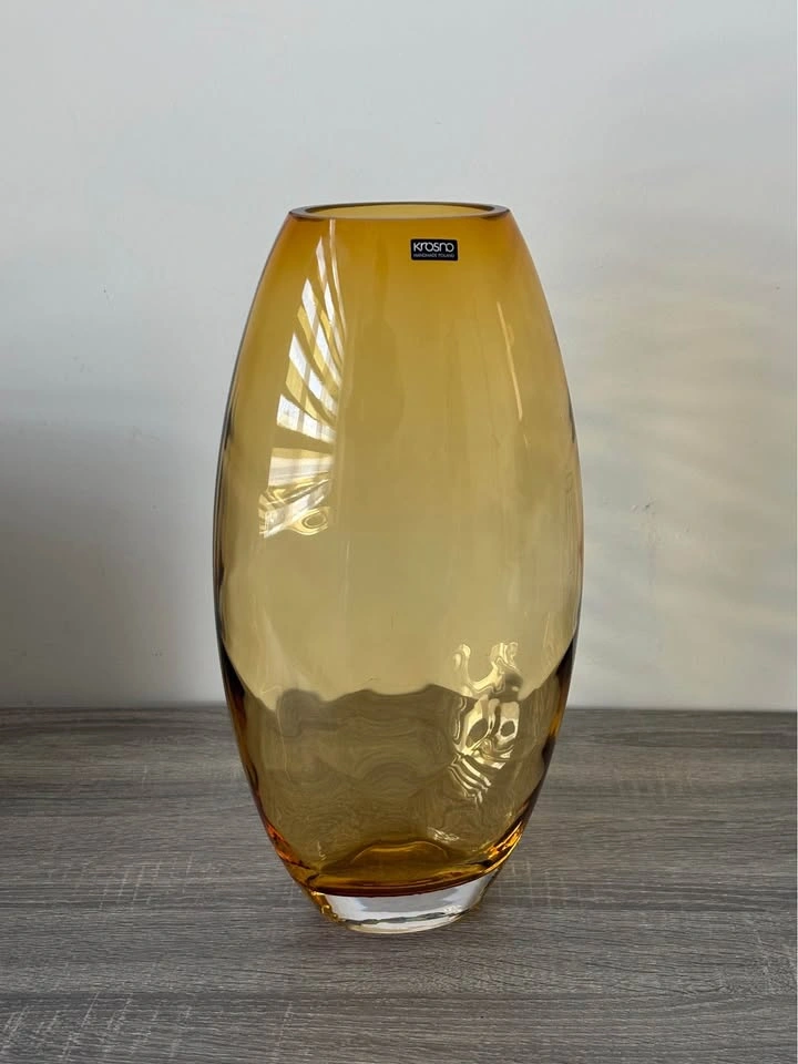 Krosno Amber Glass Vase - photo 4