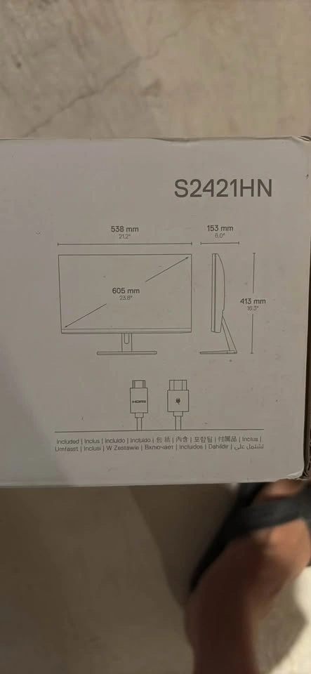 Dell S2421HN 24" Monitor - Used - photo 2