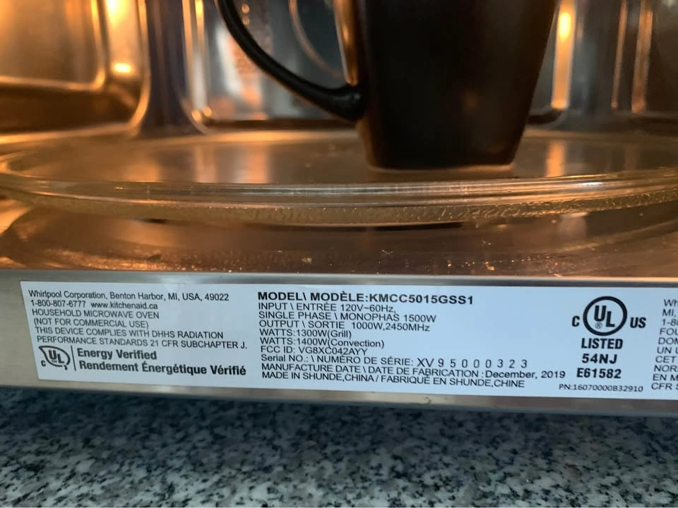 Kitchen Aid Microwave + Convection KMCC5015 - photo 3