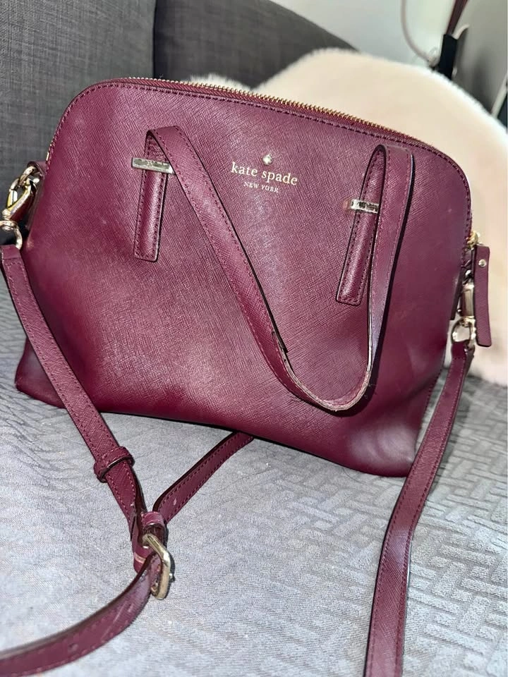 Kate Spade Burgundy Crossbody Bag