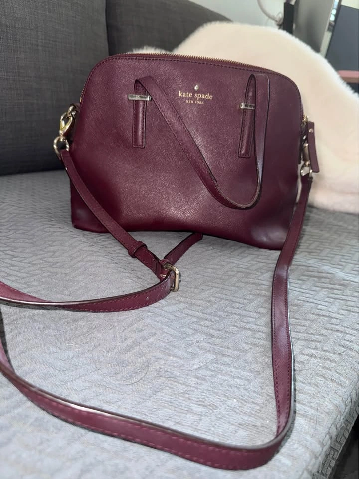 Kate Spade Burgundy Crossbody Bag - photo 2