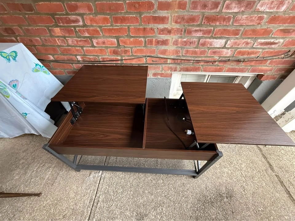 Lift Top Coffee Table with Power Outlet and USB Ports - photo 3
