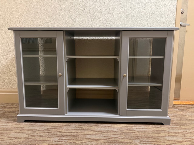 Grey Display Cabinet