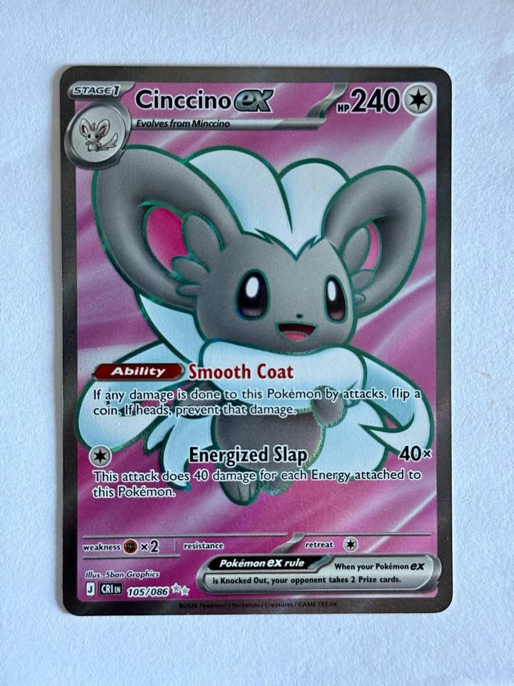 Cinccino ex 105/086 Pokemon Chaos Rising