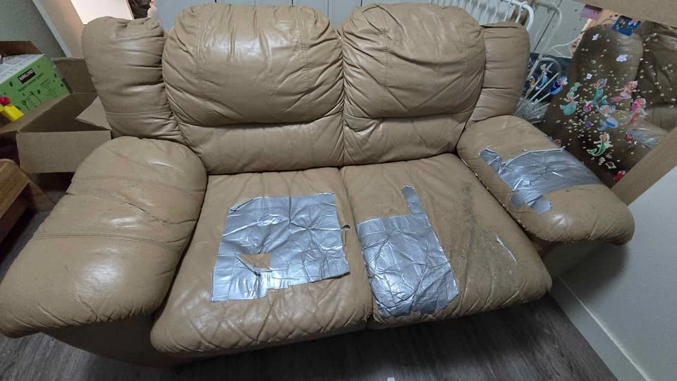 2 Leather Couches – $50 for Both - photo 2