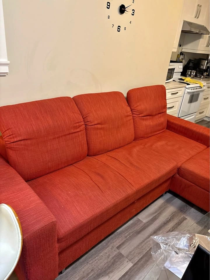 Red Sectional Sofa bed