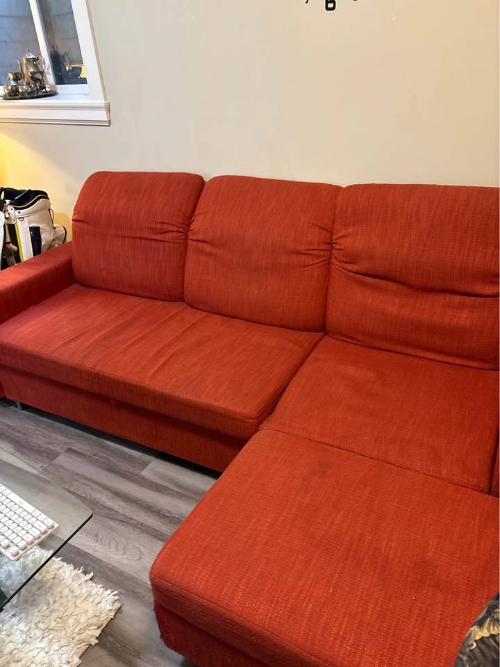 Red Sectional Sofa bed - photo 2