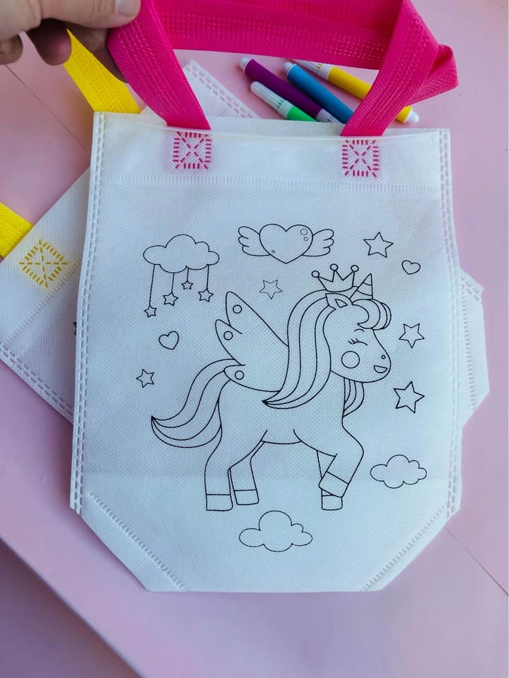 DIY Coloring Tote Bag Party Favors - photo 2