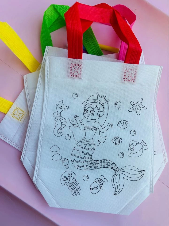 DIY Coloring Tote Bag Party Favors - photo 4