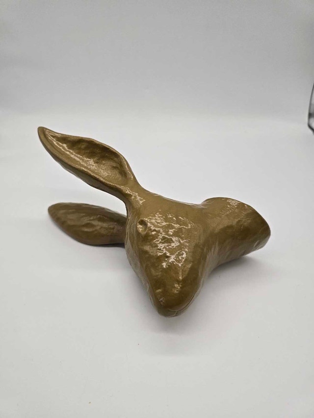 Ikea Brass Color Rabbit Wall Decoration