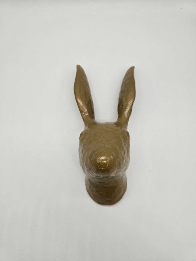Ikea Brass Color Rabbit Wall Decoration - photo 2