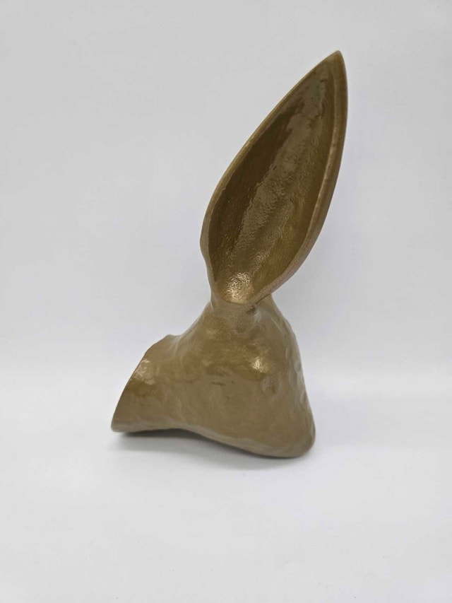 Ikea Brass Color Rabbit Wall Decoration - photo 3