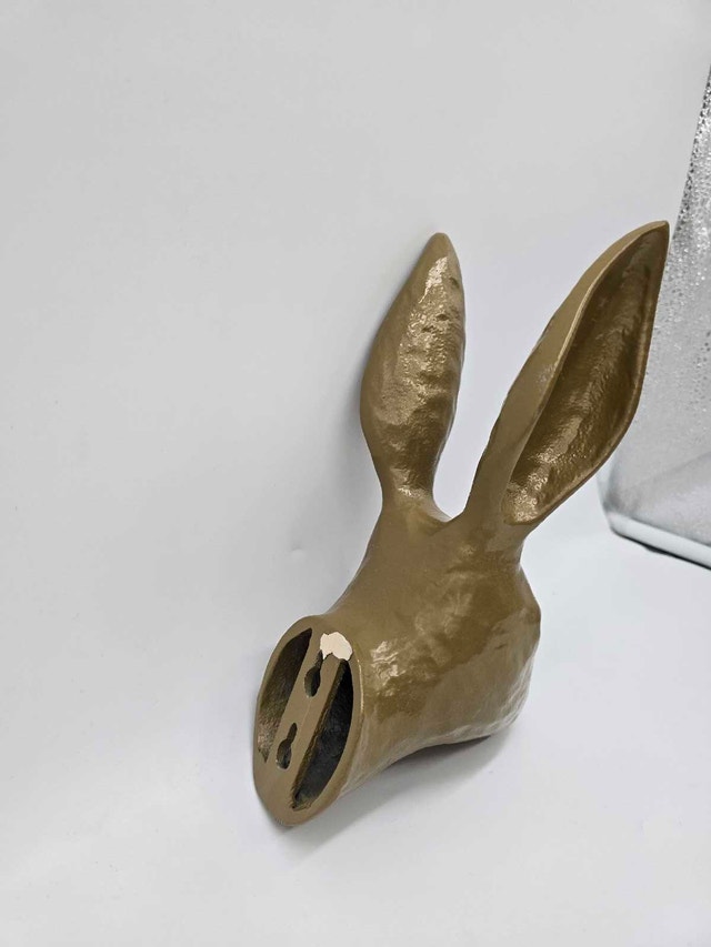 Ikea Brass Color Rabbit Wall Decoration - photo 4