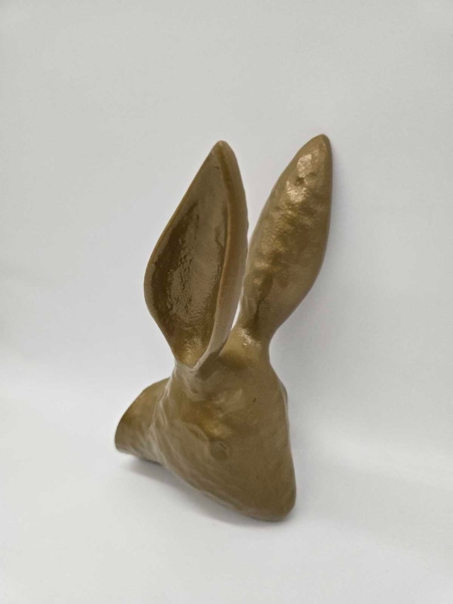 Ikea Brass Color Rabbit Wall Decoration - photo 5