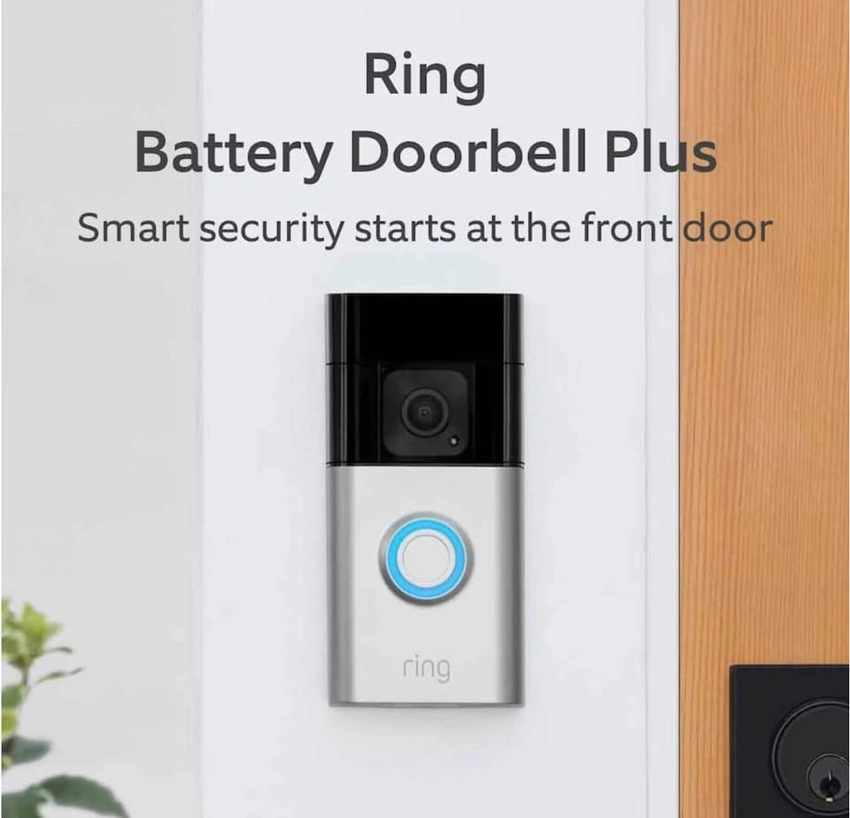 Brand New Ring Battery Doorbell Plus - Satin Nickel - photo 2
