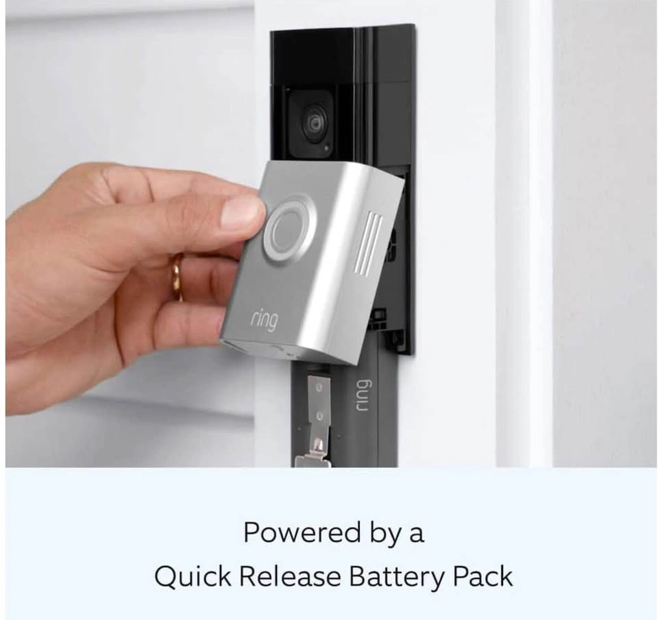 Brand New Ring Battery Doorbell Plus - Satin Nickel - photo 4