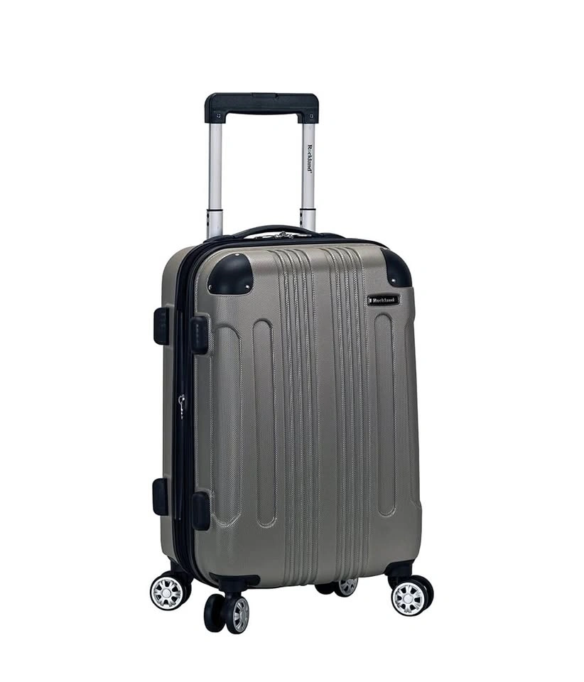 BRAND NEW Rockland London 20” Silver Carry-On Spinner Luggage