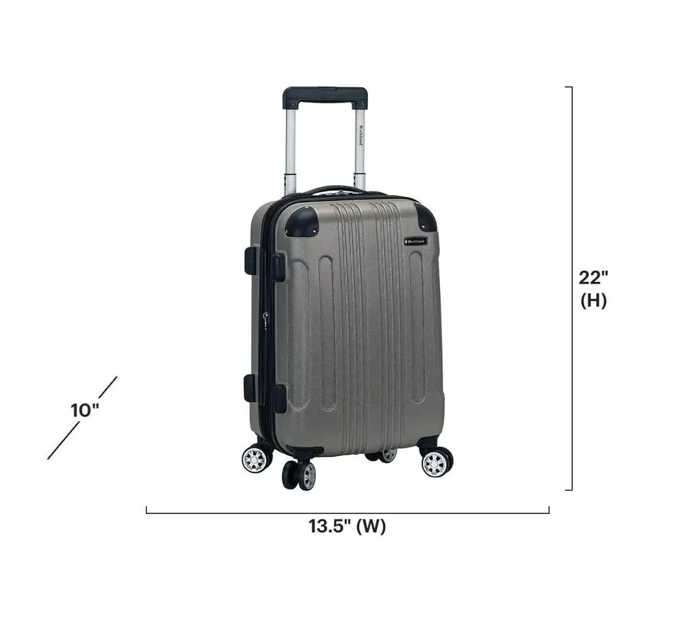 BRAND NEW Rockland London 20” Silver Carry-On Spinner Luggage - photo 2