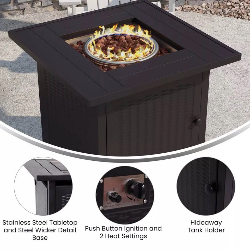Brand new Emma + Oliver Calder 50,000 BTU Propane Fire Table - photo 4