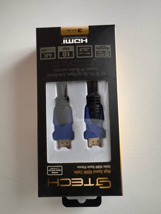 GTECH HDMI Cable 3Ft/New