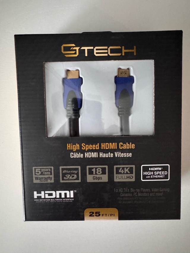 CJTech GTech High Speed HDMI Cable 4K 18Gbps Ethernet New - photo 2