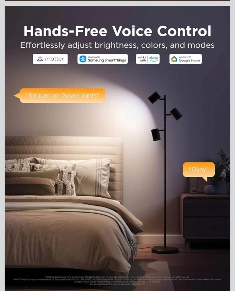 Govee Smart Tree Floor Lamp – 3 Adjustable Lights - photo 4