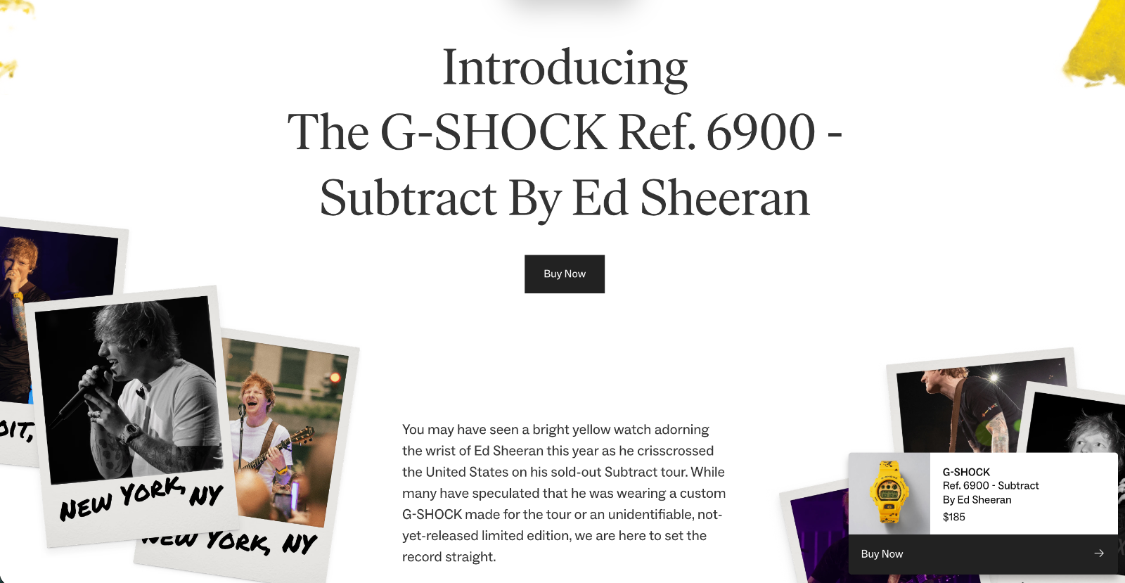 Casio G-SHOCK Ref. 6900 - Subtract By Ed Sheeran - photo 3