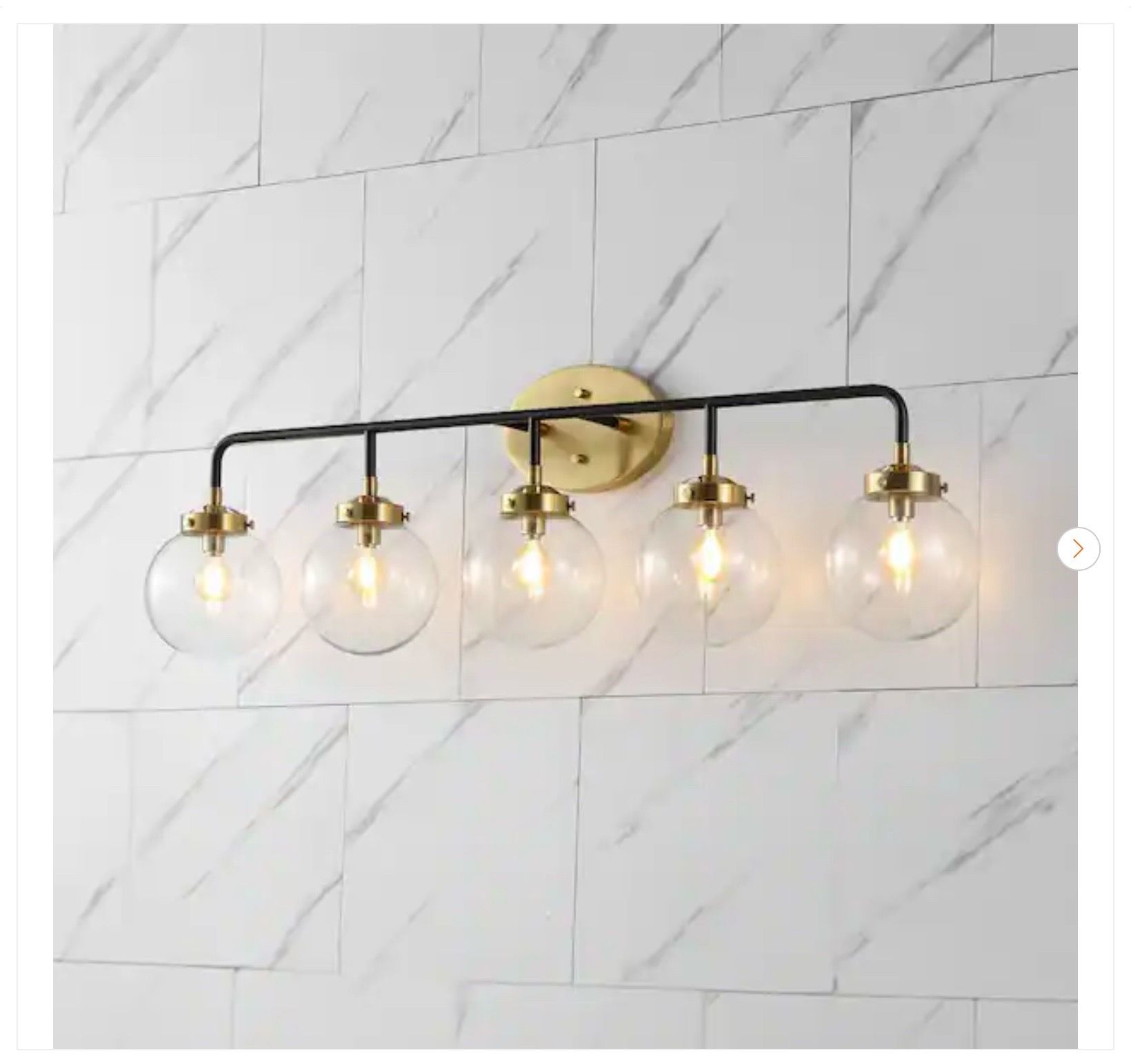 JONATHAN Y Caleb 38 in. 5-Light LED Vanity Light - New
