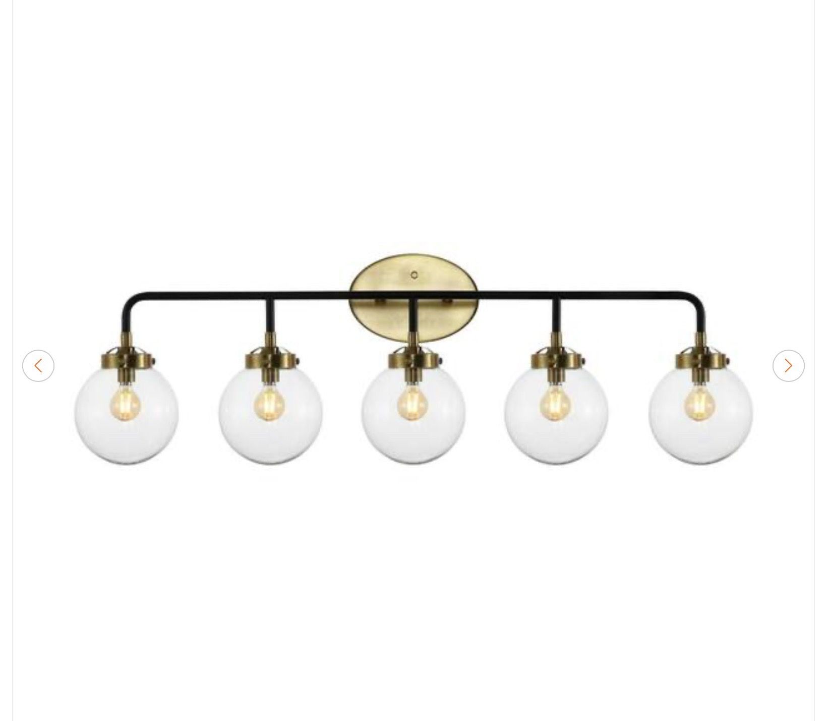 JONATHAN Y Caleb 38 in. 5-Light LED Vanity Light - New - photo 2
